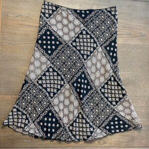 Elements Black Paisley Skirt